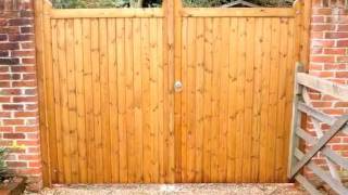 Wooden gates by quotWooden Gate Makersquot [upl. by Anyg220]