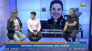 MDT  Mariela Gallinger y Matías Podestá  Actividades por la Semana Mundial del Huevo [upl. by Enilarac]