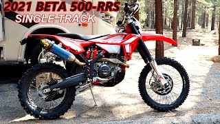 2021 Beta 500 RRS Single Track Dual Sport Review Kennedy Meadows OHV Troy Meadow Campground [upl. by Hortensa]