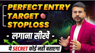 PERFECT Entry Stoploss and Target MASTERCLASS in Options Trading  Trading in Share Market [upl. by Lorimer]