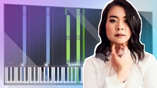 Mitski  Real Men  Piano Tutorial Accompaniment [upl. by Anilra152]