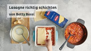 Lasagne richtig schichten  Tipps amp Tricks von Betty Bossi in Kooperation mit Barilla [upl. by Ydisahc442]