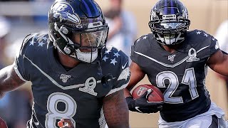 NFL Pro Bowl Honors Kobe Bryant Gets Heartbreaking Reaction From Lamar Jackson amp Mark Ingram [upl. by Smailliw946]