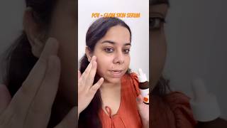 Serum for glowy skin 🍊plum vitamin C serum review 🧸🎀makeupshorts makeuplook makeuptutorial [upl. by Allemrac589]