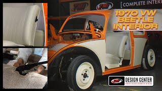 VW Bug RestoMod Interior Revamp at TMI Products New Design Center [upl. by Lietman]