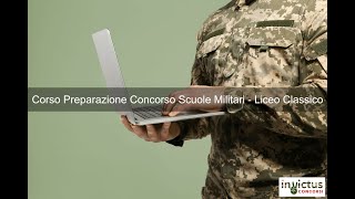 Corso Preparazione Quiz Concorso Scuole Militari  Liceo Classico [upl. by Lerrehs]