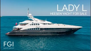 Walkthrough Lady L Yacht  Heesen Yacht for Sale amp Charter [upl. by Nilecoj]