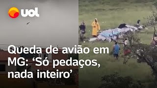 Avião que caiu em Minas Gerais não tinha permissão para táxi aéreo assista [upl. by Ellocin]