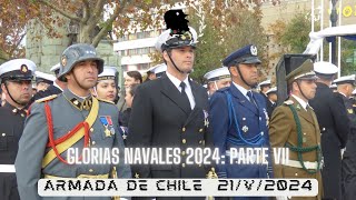 Armada de Chile  Desfile Glorias Navales 2024  Pasacalle chile armadadechile ejercitodechile [upl. by Nosraep]