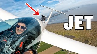 My FIRST TIME flying a JET  LS4 Jet MampD Flugzeugbau [upl. by Ekoorb572]