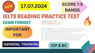 ielts general reading practice test 2024 with answers  17072024 [upl. by Ayiotal784]