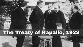 16th April 1922 Germany and Russia sign the Treaty of Rapallo having been enemies during WW1 [upl. by Nahtnaoj]