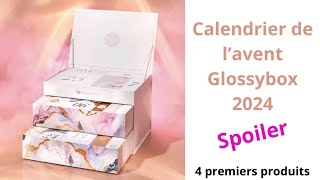 Calendrier de l’avent Glossybox 2024  4 premiers produits [upl. by Roley]