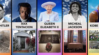 Tombstones of the Most Famous People Who Died  Comparison [upl. by Aicilehp582]