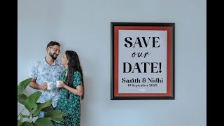 In A Long Dream  Sarath amp Nidhi Wedding invitation video  Save Our Date  2023 [upl. by Accebar944]