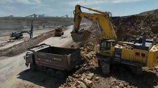 Unleashing the Power A Day at a Chinese OpenPit Coal Mine 4K TimeLapsekomatsu excavator [upl. by Sulrac133]