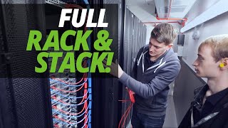 A DAY in the LIFE of the DATA CENTRE  FULL CUSTOMER quotRACK amp STACKquot with ASH amp JAMES [upl. by Nowad]