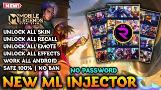 NEW ML INJECTOR NO BAN 2024  UNLOCK ALL SKIN MOBILE LEGENDS  APK SKIN SCRIPT  NBS REBORN V187 [upl. by Nnylirej]