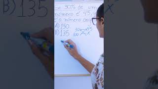 DESCUBRA O NÚMERO ORIGINAL 30 É 45  Matemática Rápida enem porcentagem matemática [upl. by Elleved752]