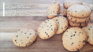 Healty Tahini Sesame Cookies Recipe  VEGAN  Daily Free [upl. by Mcclenon]