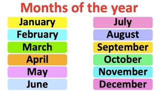 Months of the year  Pronunciation lesson  British English [upl. by Drexler]