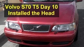 Volvo S70 T5 restoration day 10 finish head clean block install head  Auto Repair Series [upl. by Asp]