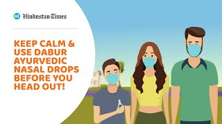 Keep calm amp use Dabur Ayurvedic Nasal Drops before you head out [upl. by Hafler337]