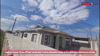 Fugitive former Zimra official Tambudzai Yvonne Musonis house at the exclusive Mabvazuva Estate [upl. by Esirtal665]