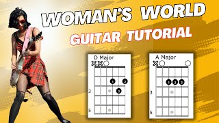 Womans World Katy Perry Guitar Tutorial [upl. by Lamoree]