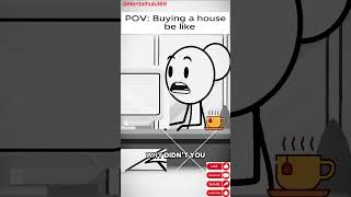 Housing be like part 1 Meme Animation  shorts animation Therealveronika [upl. by Ytsirc36]