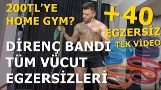 Direnç Bandı İle Vücut Geliştirme  Direnç Bandı Egzersizleri 40 Egzersiz [upl. by Enelym]