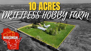 10 ACRES Driftless Hobby Farm FOR SALE in Cashton WISCONSIN  Real Estate Video Tour [upl. by Iturhs]