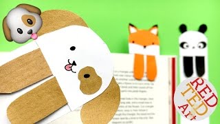 DIY  Cute and Easy Bookmark Ideas  How to make a Bookmark DIY  Kawaii Dog Emoji DIY  so CUTE [upl. by Danie]