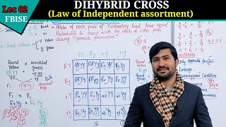 Dihybrid Cross and the Law of Independent Assortment  Class 12 FBISE 2024 [upl. by Esmerolda]