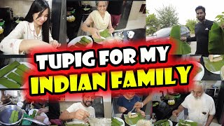 First Time Nila Gumawa at Kumain ng Tupig  ILOCANO Tupig  Filipino Indian Vlog [upl. by Takeo903]