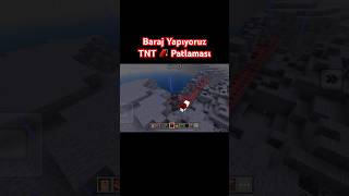 TNT 🧨 Patlaması Baraj Yapıyoruz beniöneçıkart reels shortvideo roblox minecraft [upl. by Idnahr958]