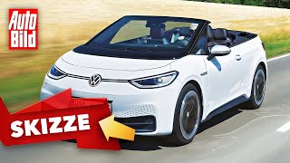 VW ID3 Cabrio 2021  So könnte der ID3 als Cabrio kommen  Skizze [upl. by Oak]