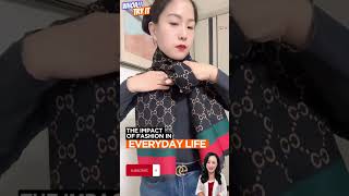 Style folding winter Scarf trendy design for ladies  Scarf tie tips fashion scarf [upl. by Brynn]