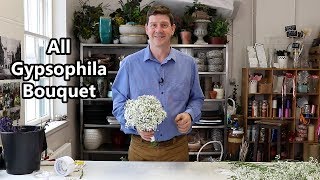 How To Make Gypsophila Bride Or Bridesmaid Bouquet [upl. by Boylan62]