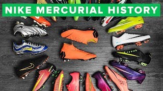 NIKE MERCURIAL  the history of all Nike Mercurial Vapor amp Superfly football boots [upl. by Naid]