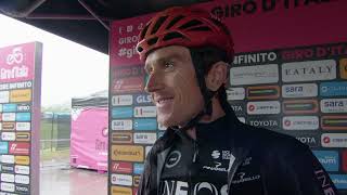 Geraint Thomas  Interview at the start  Stage 20  Giro dItalia 2024 [upl. by Frankhouse]