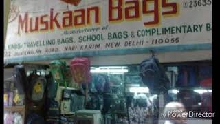 Wholesale Bag Market in Delhi Sadar Bazar Nabi karim  kam daam me [upl. by Ahsiatal73]