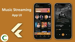 Online Music Streaming App UI in Flutter [upl. by Ecyrb]