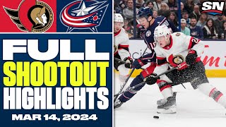 Ottawa Senators at Columbus Blue Jackets  FULL Shootout Highlights  March 14 2024 [upl. by Gisela]