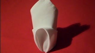 How To Fold Napkins  Rosebud Napkin Folding [upl. by Animor180]