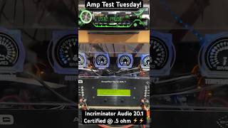 Incriminator Audio IA201 Certified Power ⚡️Dyno Tested at 12 ohm 😳 Amp Test Tuesday Shorts [upl. by Delanie]