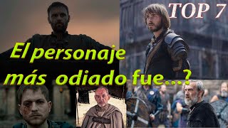 El personaje más odiado de THE LAST KINGDOM  TOP 7 [upl. by Anawot340]