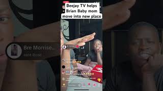 BeeJay TV HELPS Baby mom Amber move into her New 🏡 beejaytv [upl. by Zischke]