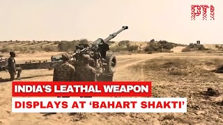 Bharat Shakti Exercise Indias armed forces show their might in Pokhran [upl. by Sedlik329]