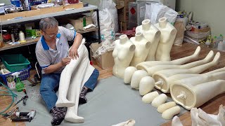 Process of Making Urethane Mannequin 30YearOld Mannequin Manufacturing Factory in Korea [upl. by Hamal732]